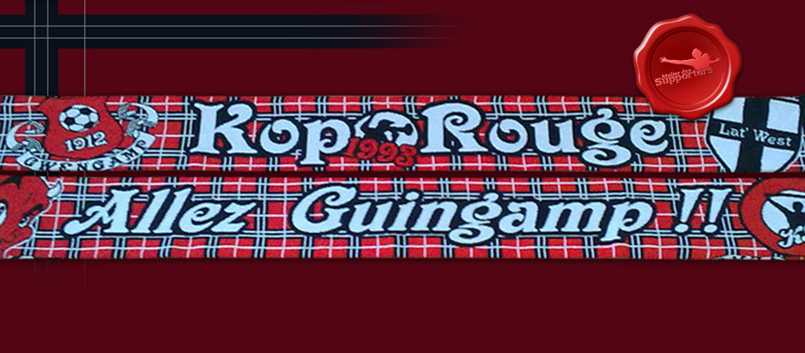 echarpe jacquard kop rouge guingamp